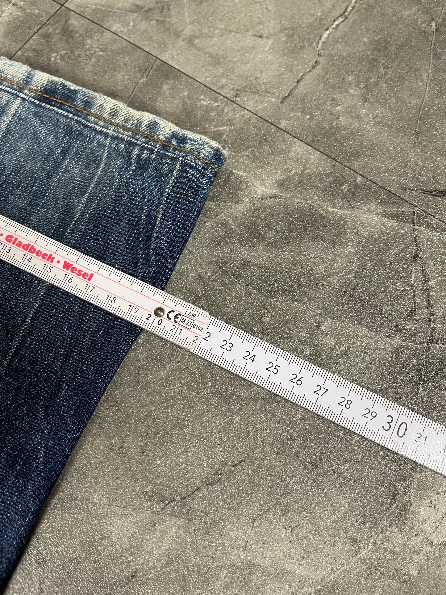 Rare Korean Buckaroo Heavy Washed Jeans S