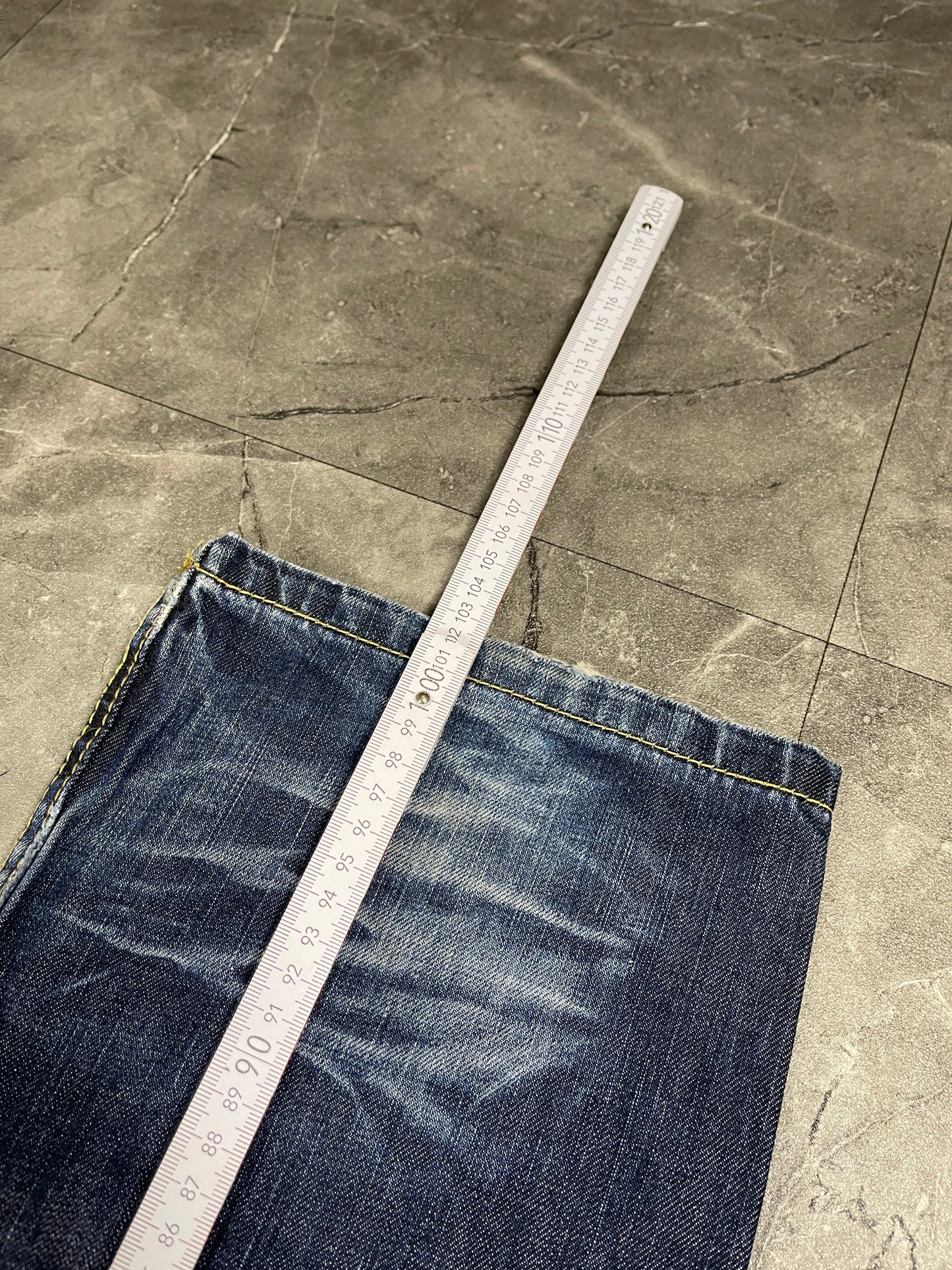 Rare Japanese Heavy Washed Jeans M