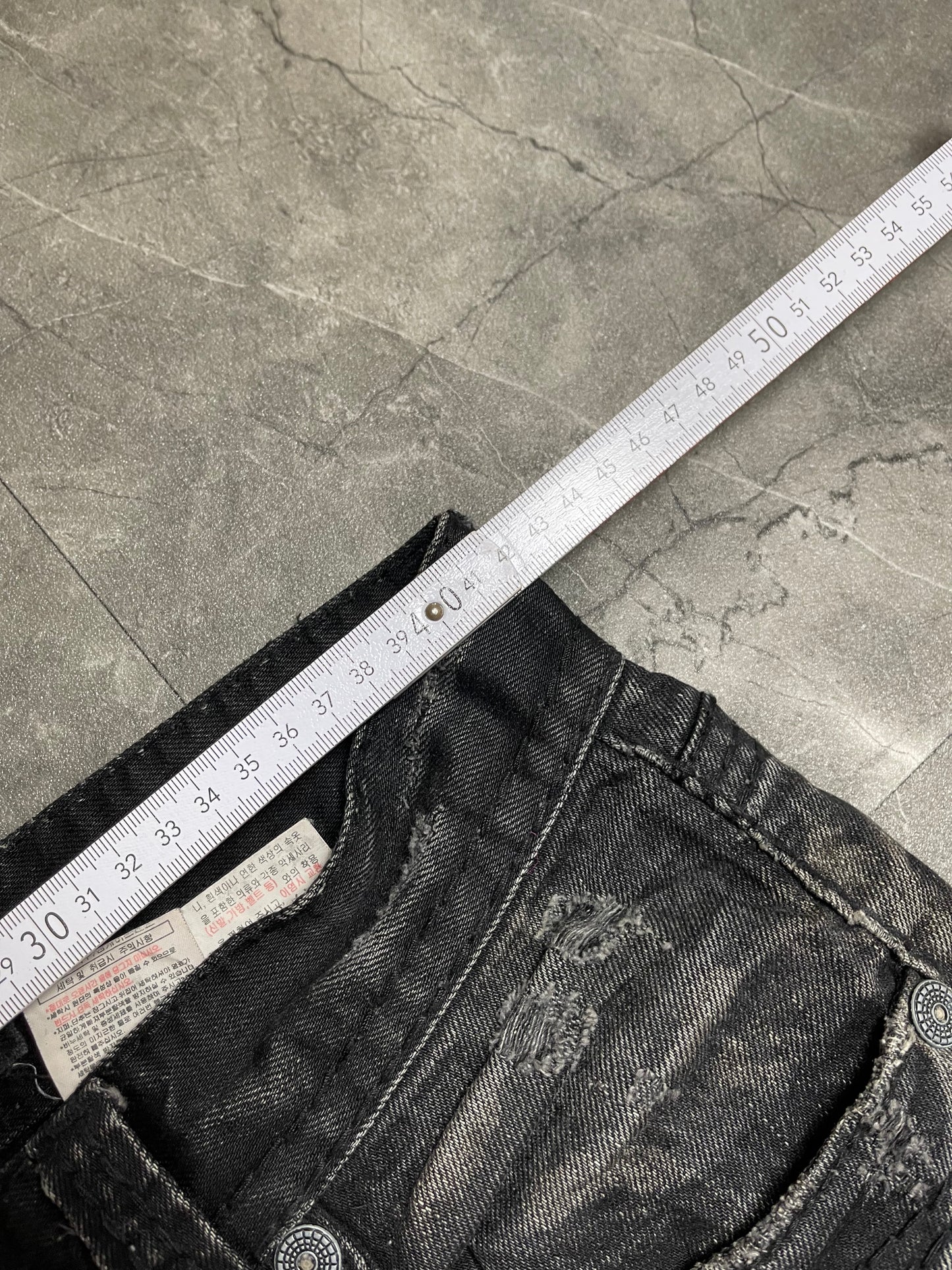 Rare Korean Buckaroo Heavy Washed Jeans M