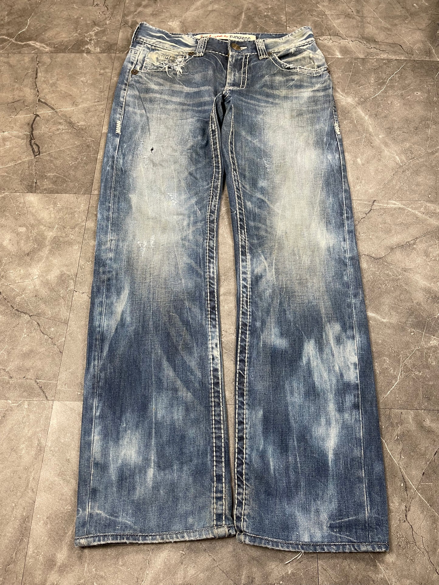 Rare Korean Buckaroo Heavy Washed Denim M
