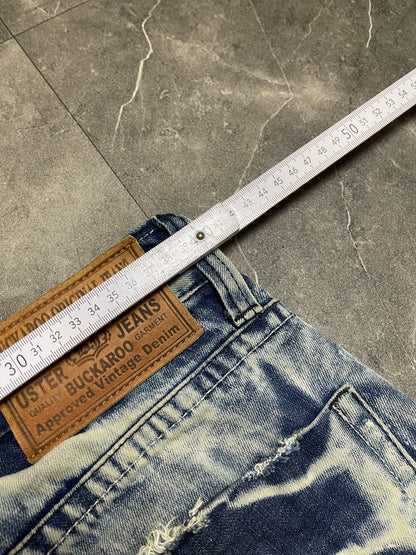 Rare Korean Buckaroo Heavy Washed Jeans M