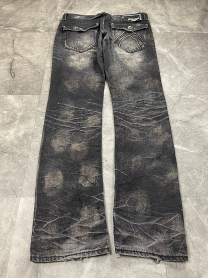 Rare Korean Buckaroo Heavy Washed Jeans M
