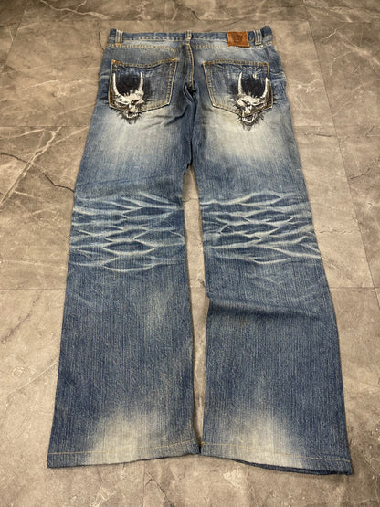 Rare Japanese Heavy Washed Denim M