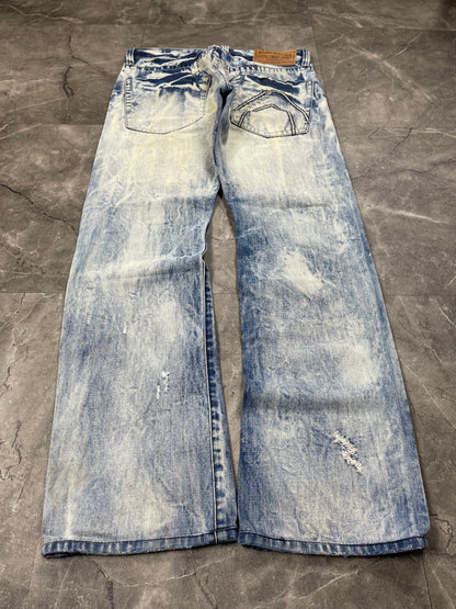 Rare Korean Buckaroo Heavy Washed Jeans M