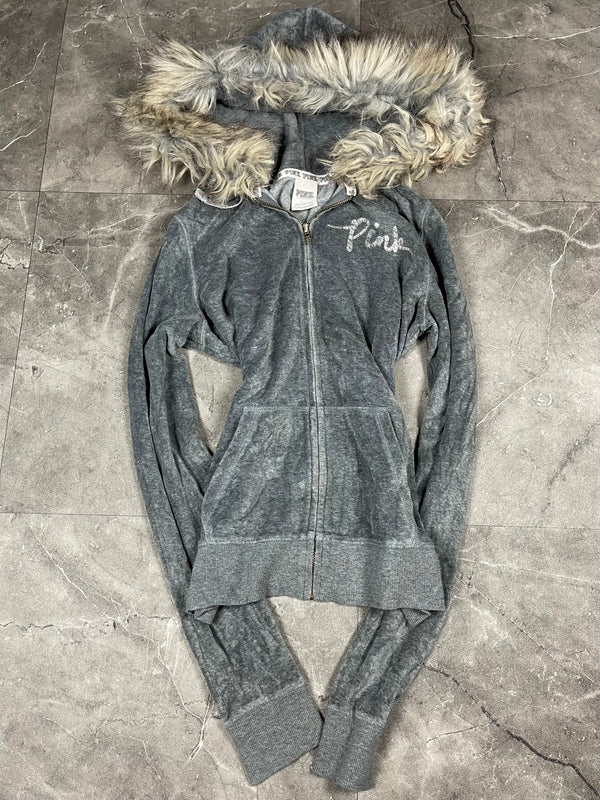 Rare Victoria’s Secret Velour Zip up Size S