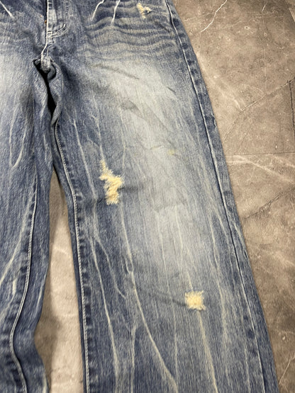 Rare Japanese Heavy Washed Jeans M
