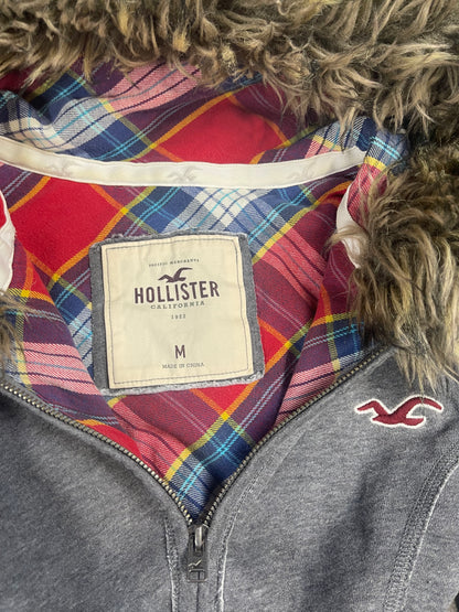 Hollister Fur Zip Hoodie M