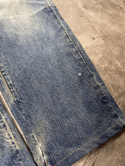 Rare Japanese Heavy Washed Denim M