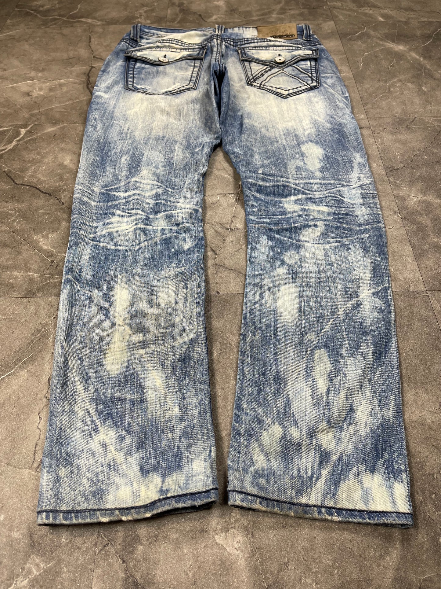 Rare Korean Buckaroo Heavy Washed jeans  M