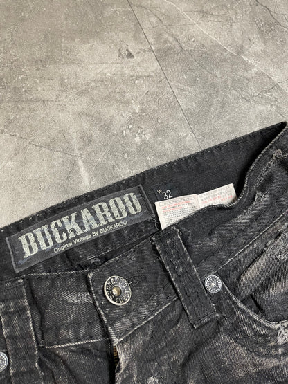 Rare Korean Buckaroo Heavy Washed Jeans M