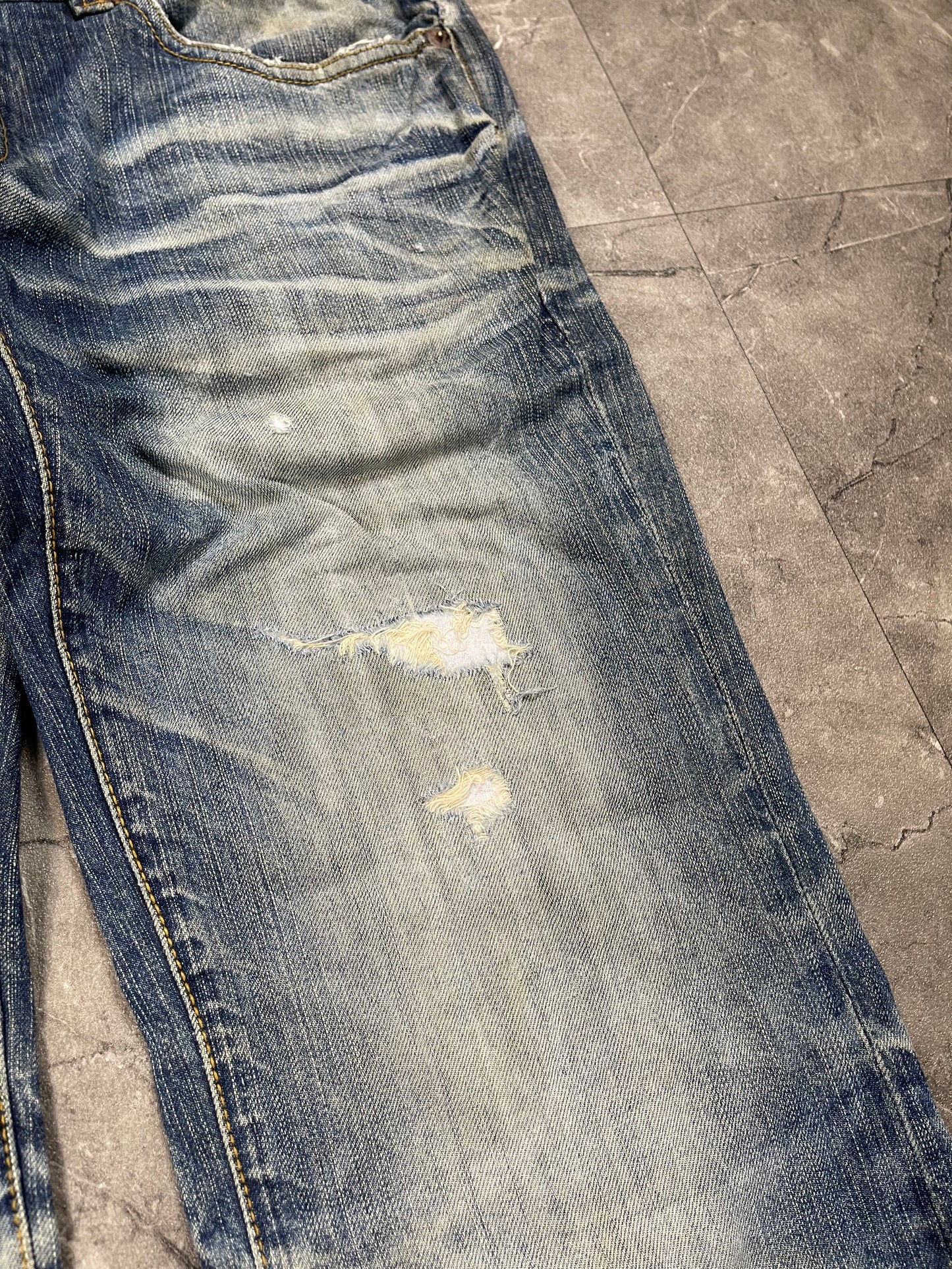 Rare Japanese Heavy Washed Denim M
