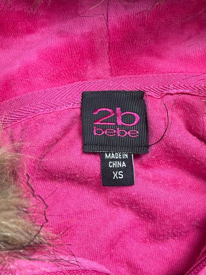 Rare Bebe velour zip up XS