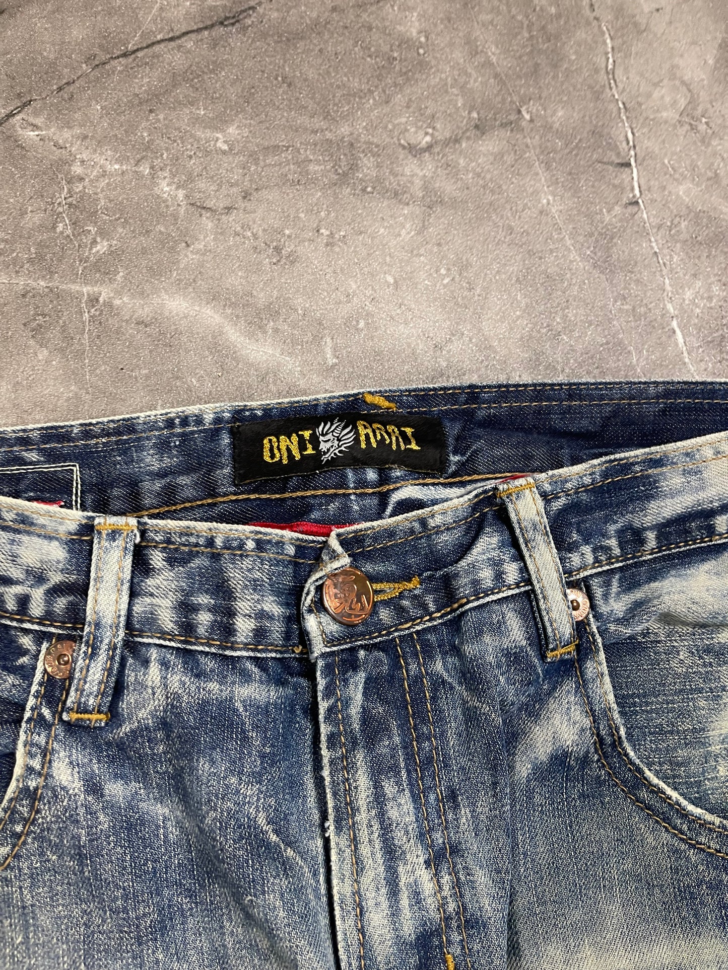 Rare Japanese Heavy Washed Denim M-L
