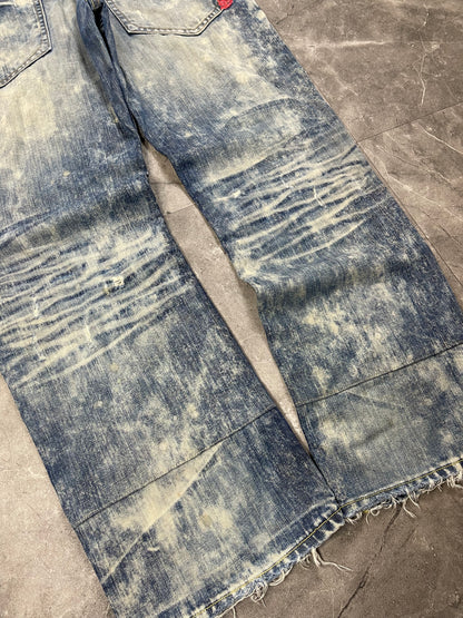 Rare Japanese Heavy Washed Denim M-L