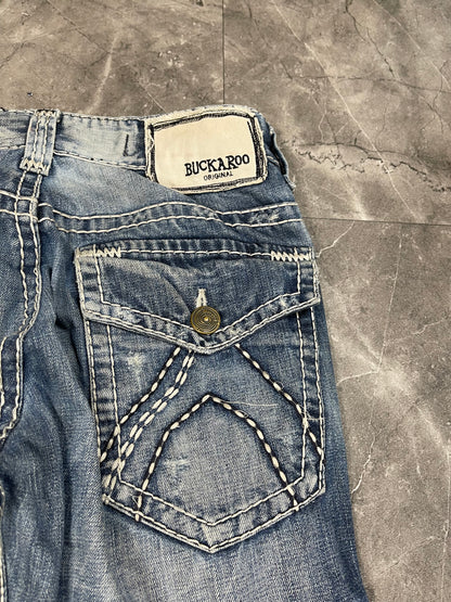 Rare Korean Buckaroo Heavy Washed Denim M