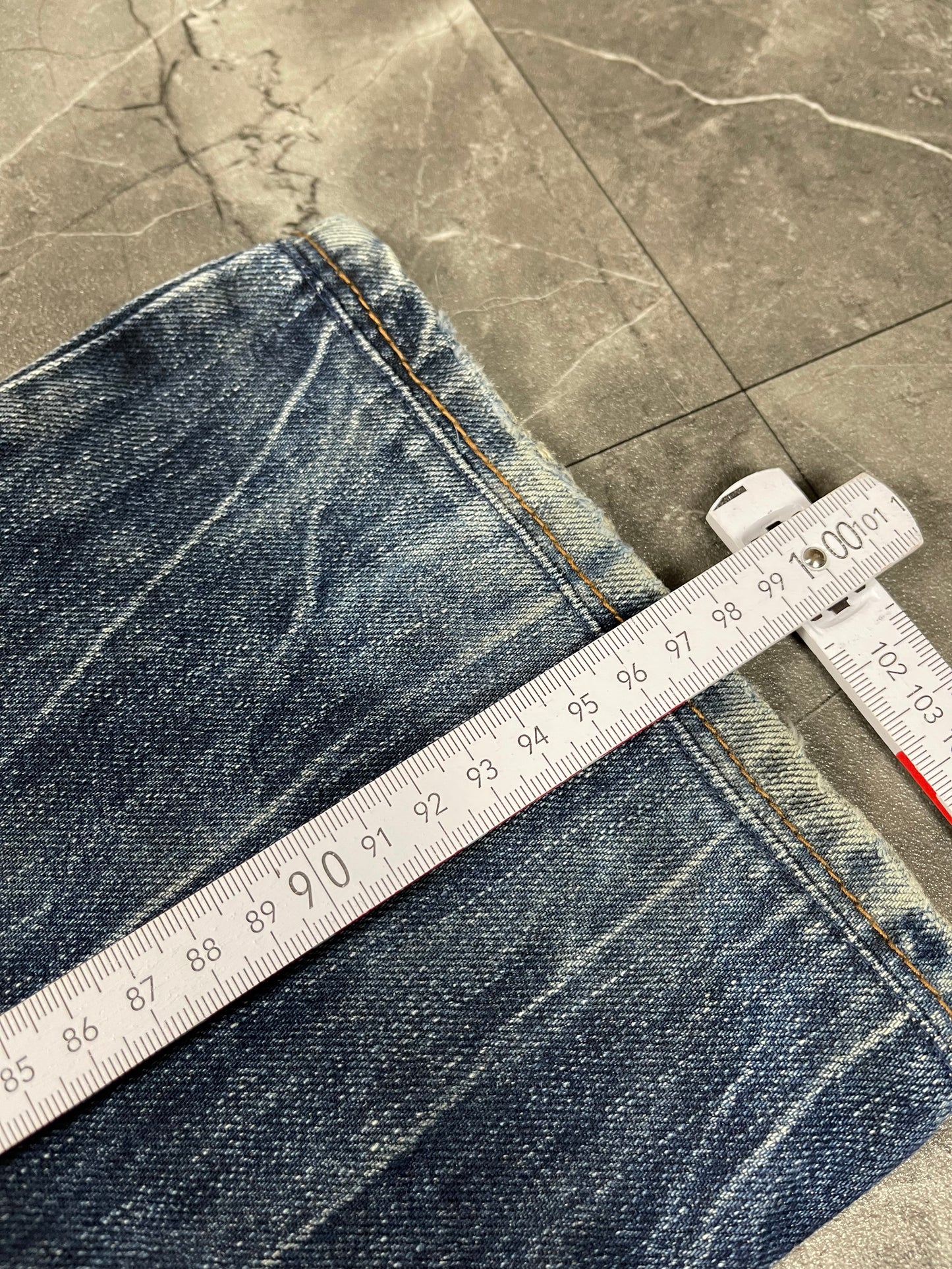 Rare Korean Buckaroo Heavy Washed Jeans S