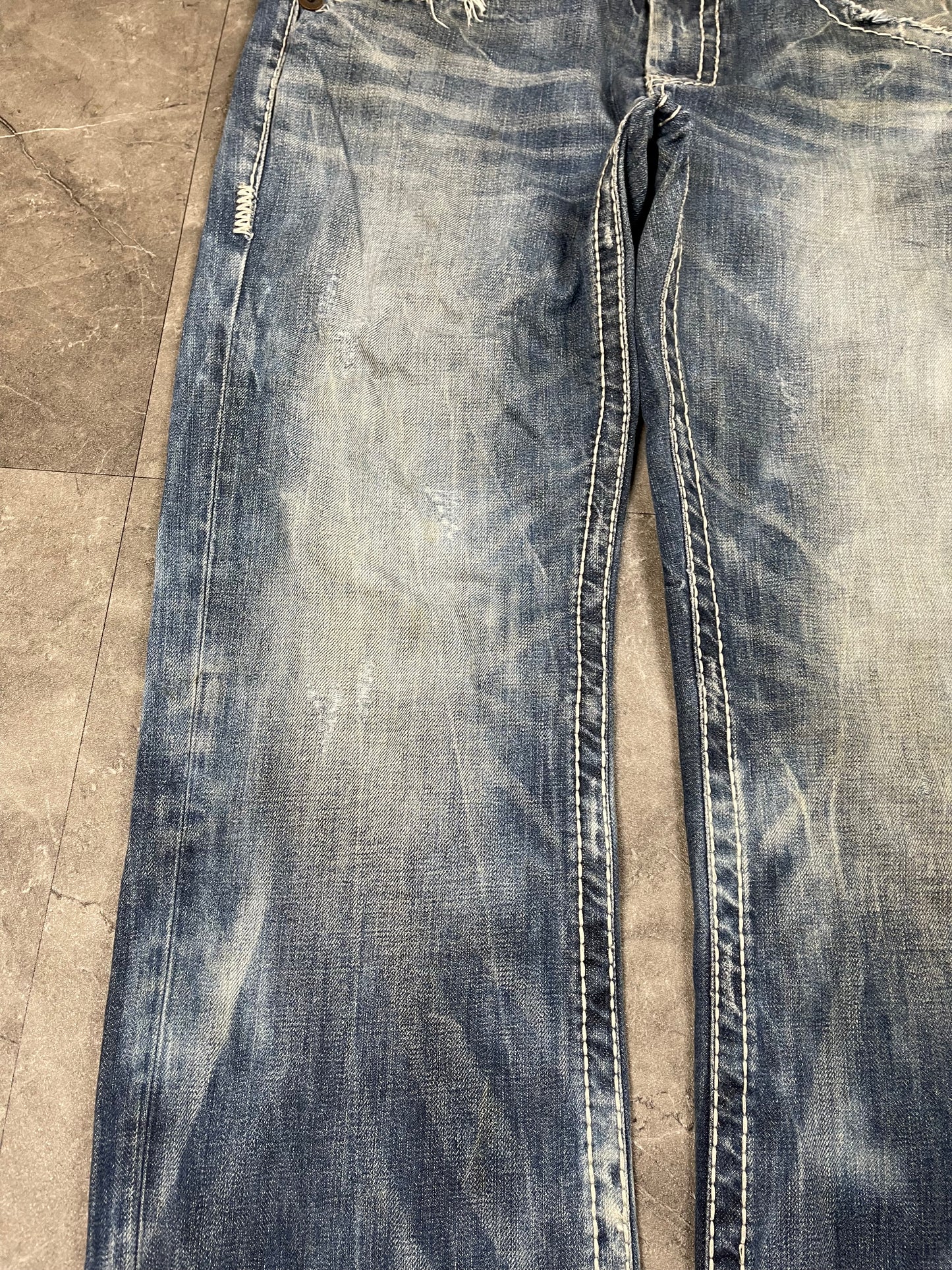 Rare Korean Buckaroo Heavy Washed Denim M