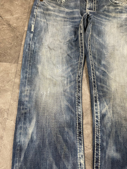 Rare Korean Buckaroo Heavy Washed Denim M