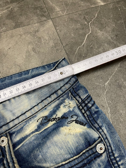 Rare Korean Buckaroo Heavy Washed jeans  M