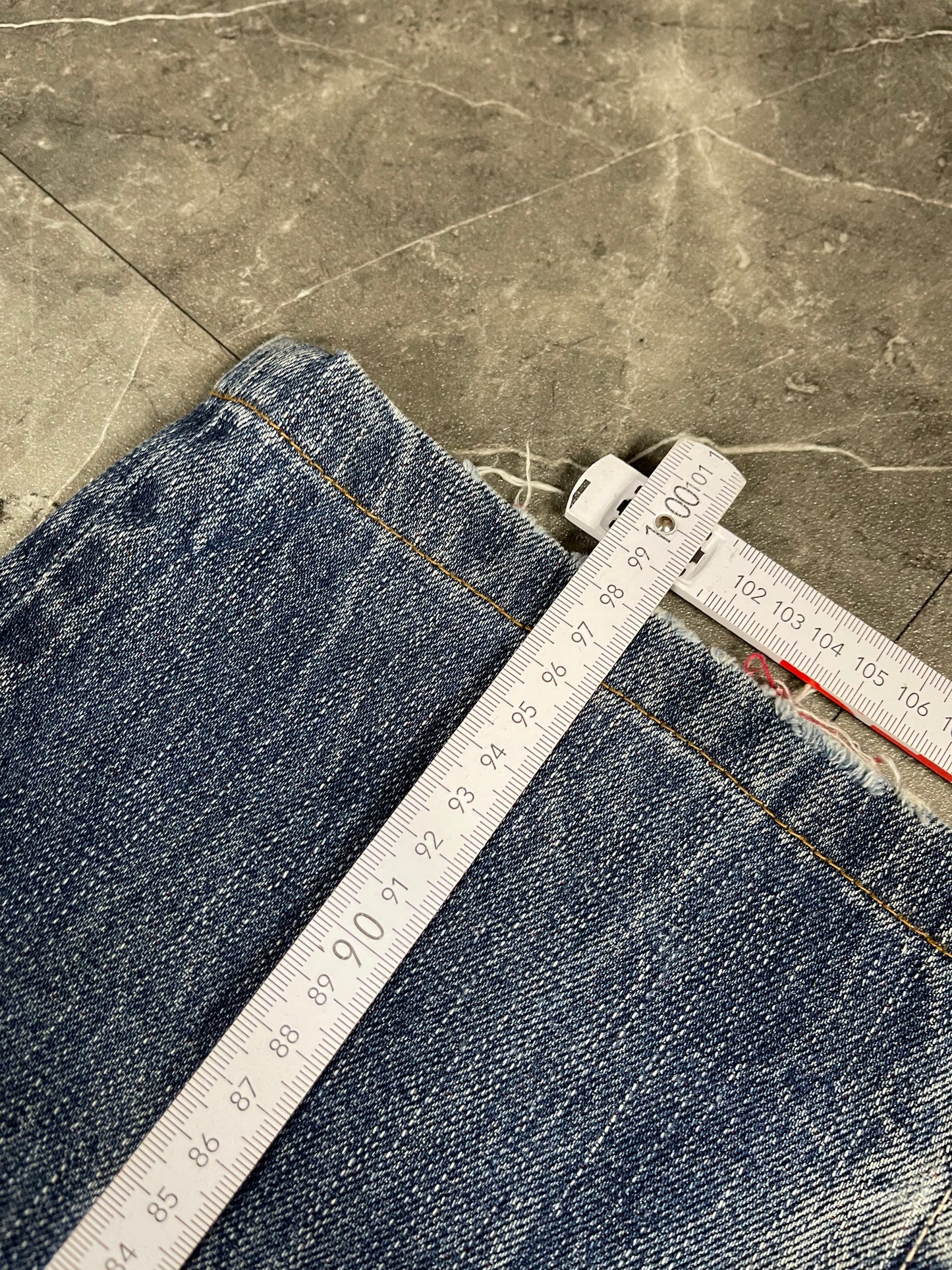 Rare Korean Buckaroo Heavy Washed Jeans S