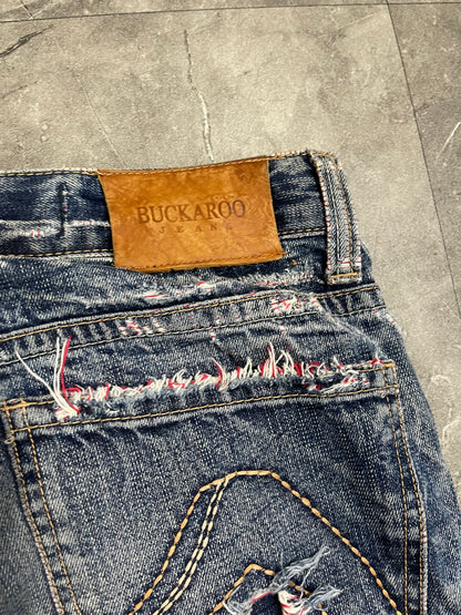 Rare Korean Buckaroo Heavy Washed Jeans S
