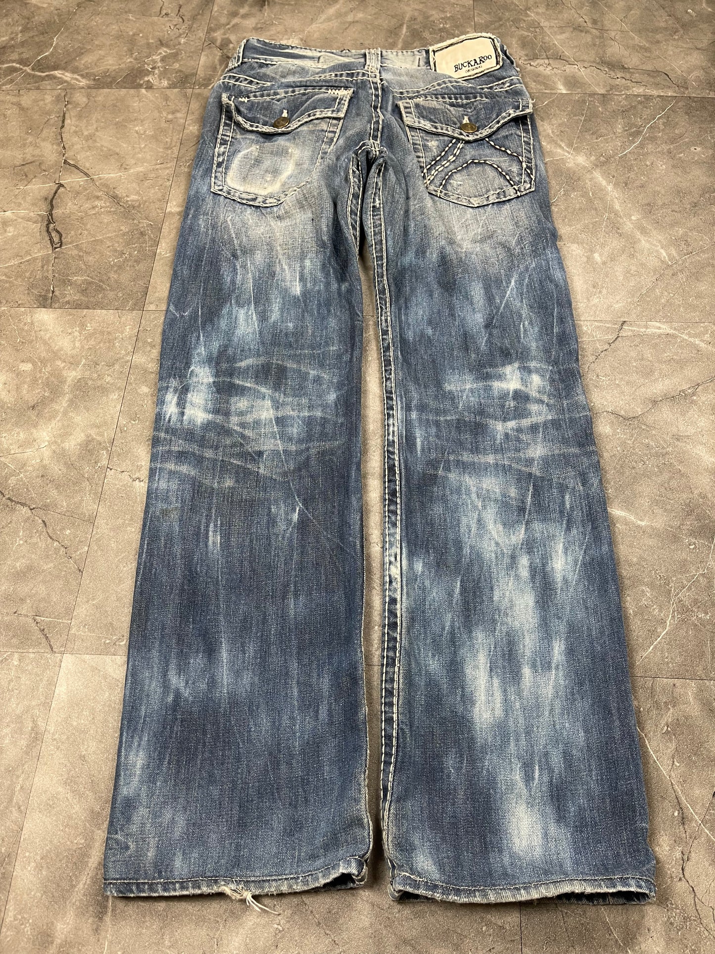 Rare Korean Buckaroo Heavy Washed Denim M