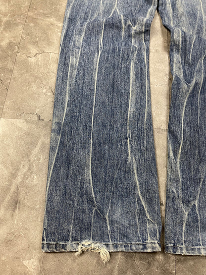 Rare Japanese Heavy Washed Jeans M