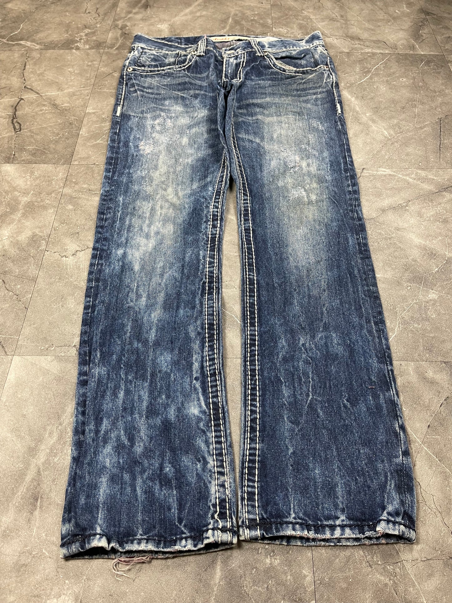 Rare Korean Buckaroo Jeans Heavy Washed M