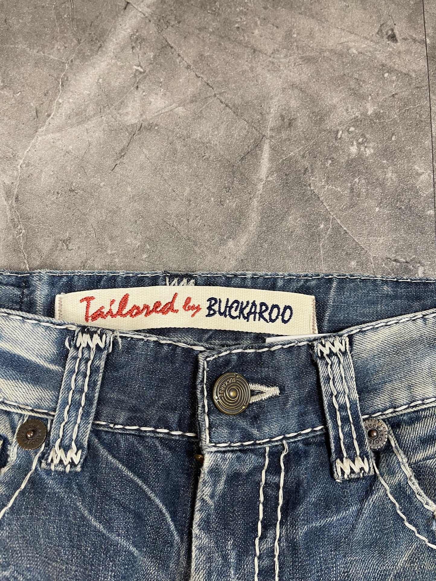 Rare Korean Buckaroo Heavy Washed Denim M
