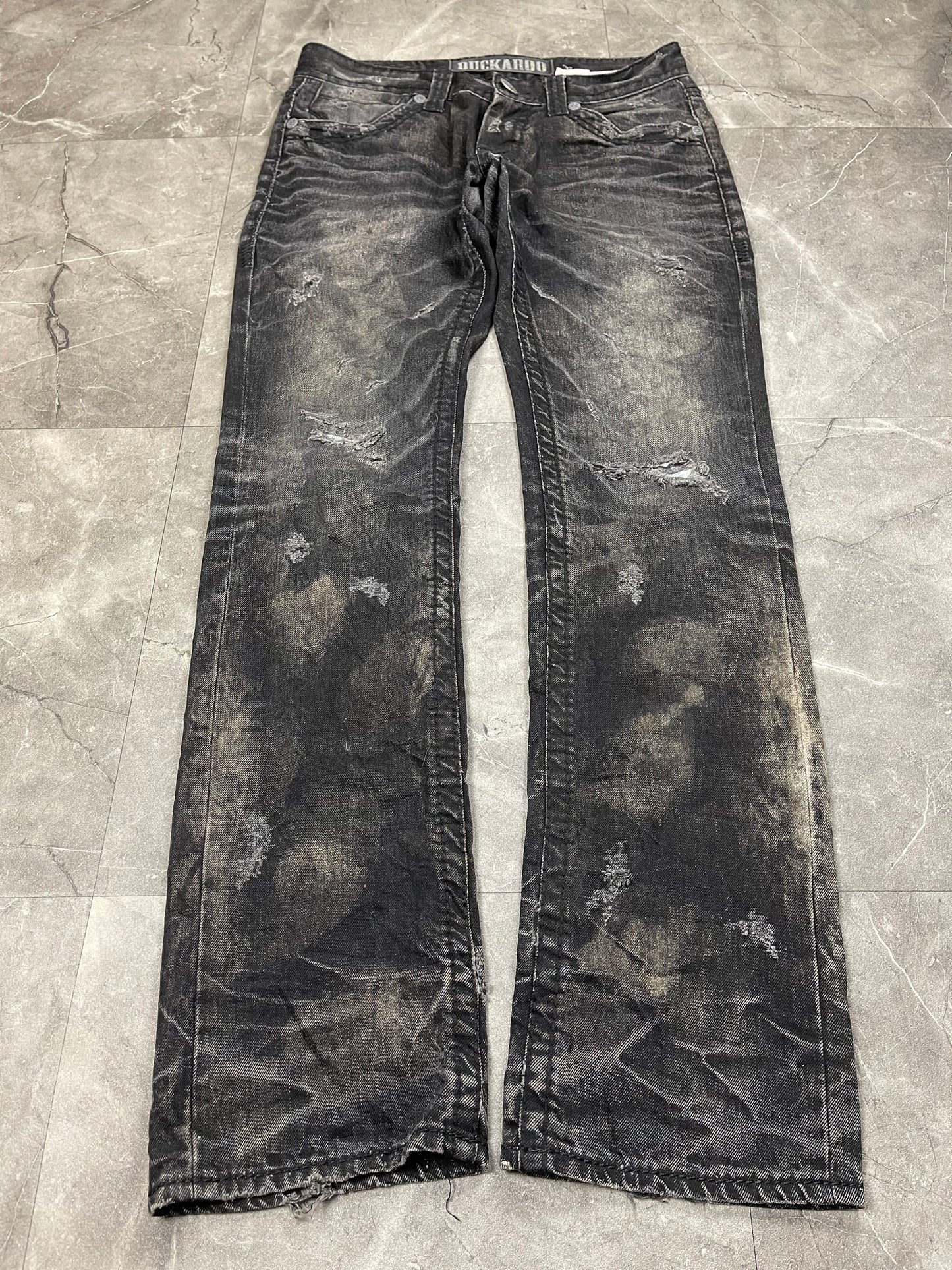 Rare Korean Buckaroo Heavy Washed Jeans M