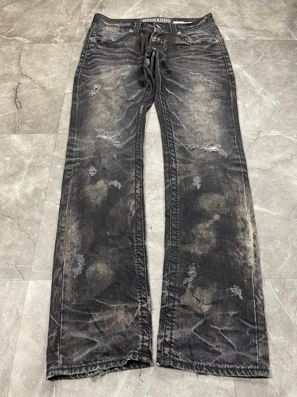Rare Korean Buckaroo Heavy Washed Jeans M
