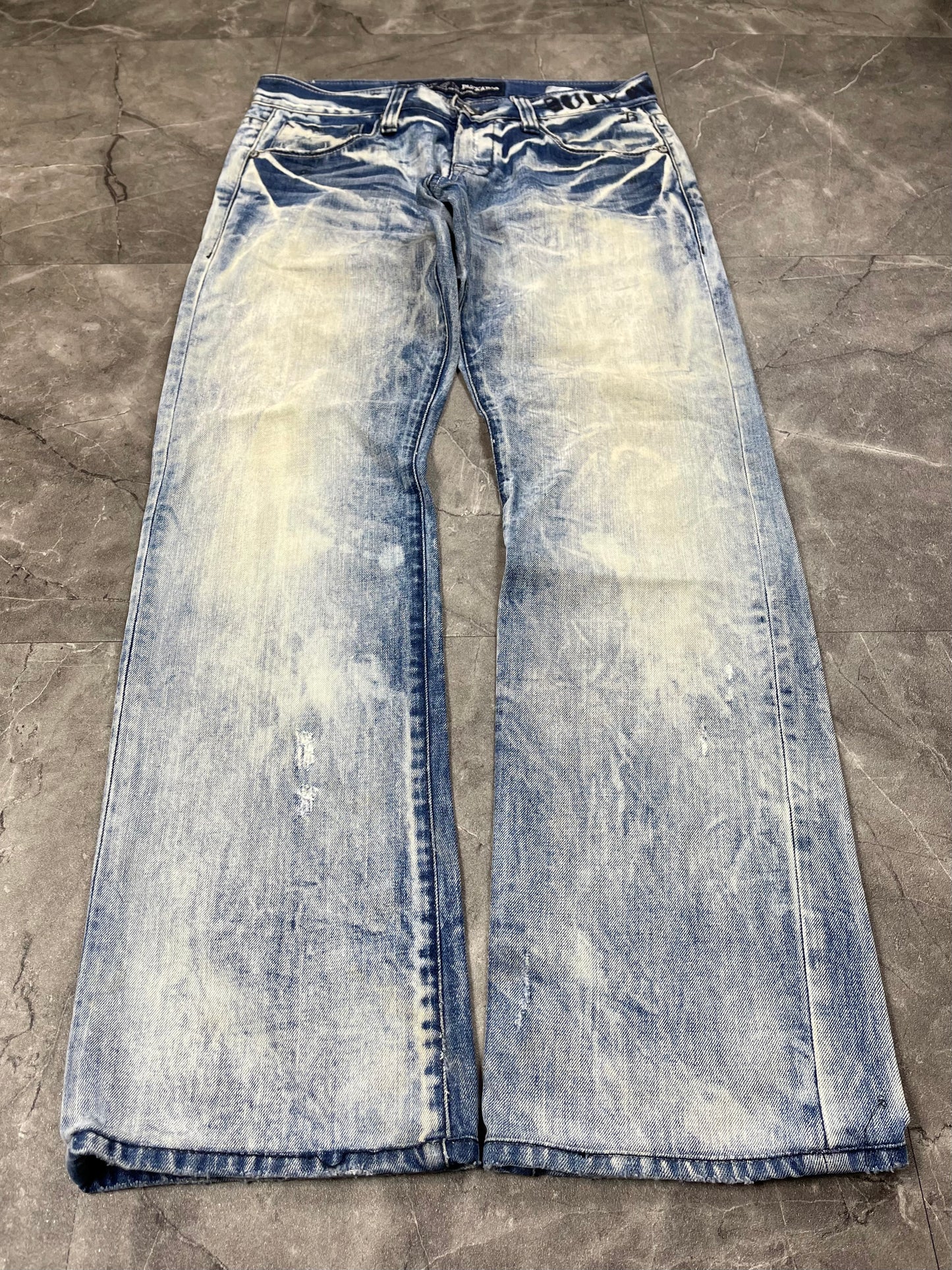 Rare Korean Buckaroo Heavy Washed Jeans M