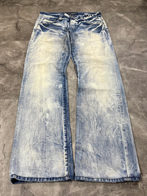 Rare Korean Buckaroo Heavy Washed Jeans M