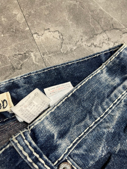 Rare Korean Buckaroo Heavy Washed Jeans M