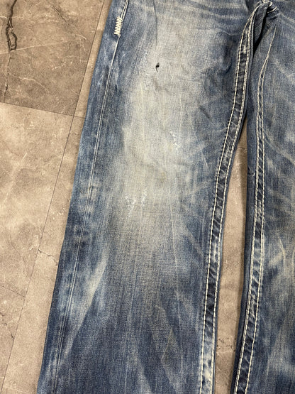 Rare Korean Buckaroo Heavy Washed Denim M