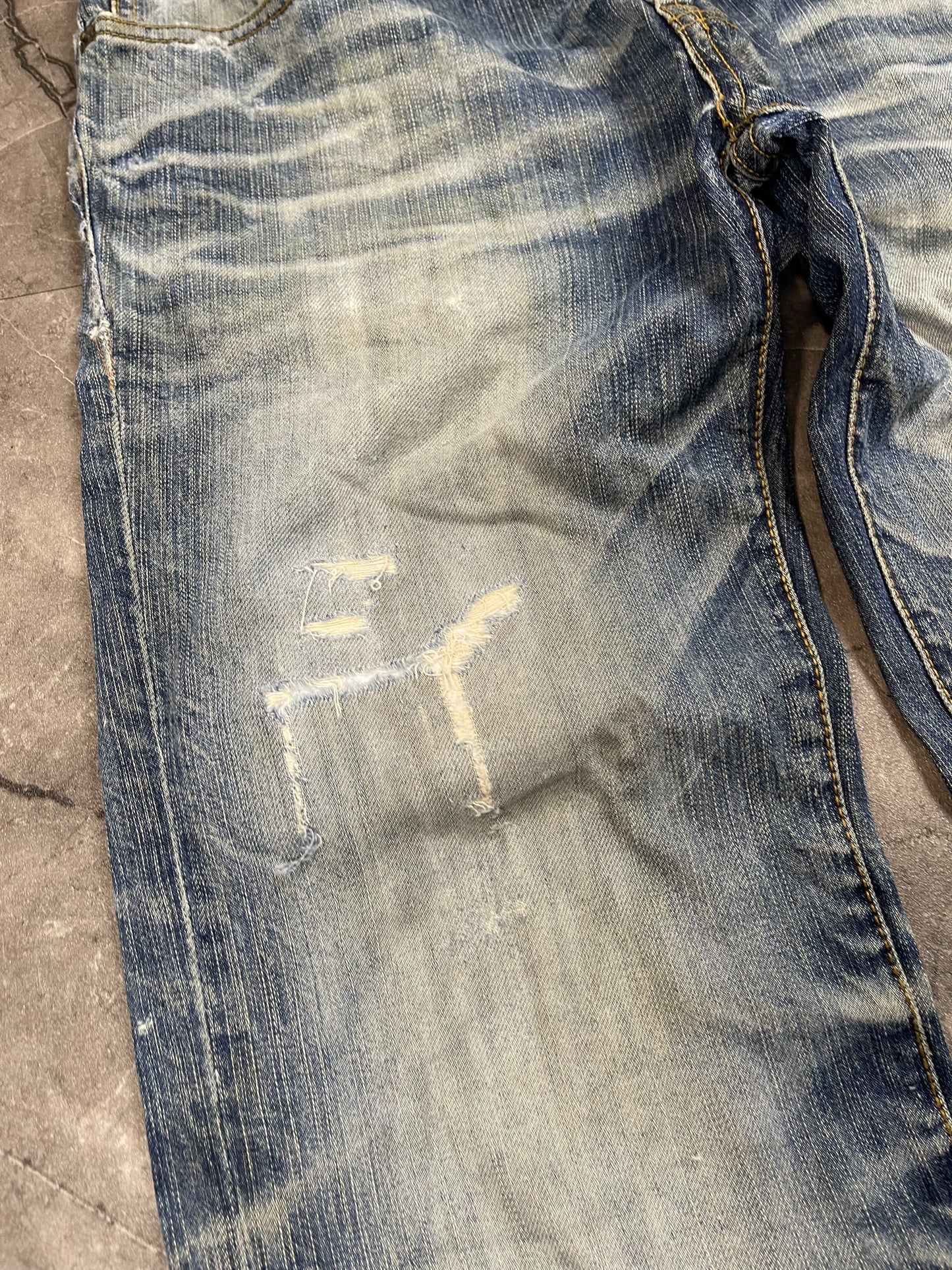 Rare Japanese Heavy Washed Denim M