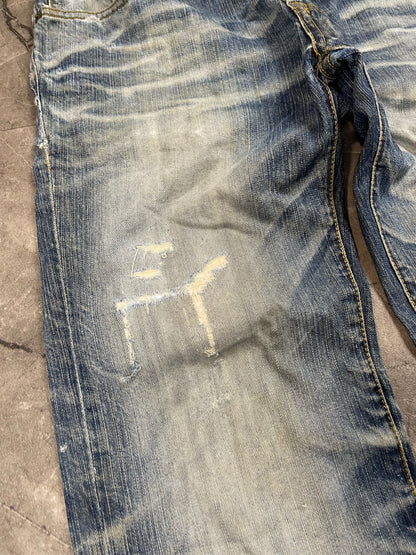 Rare Japanese Heavy Washed Denim M